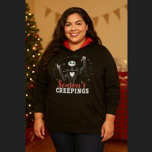 Torrid Disney Nightmare Before Christmas Seasons Creepings Light Up Hoodie 2x